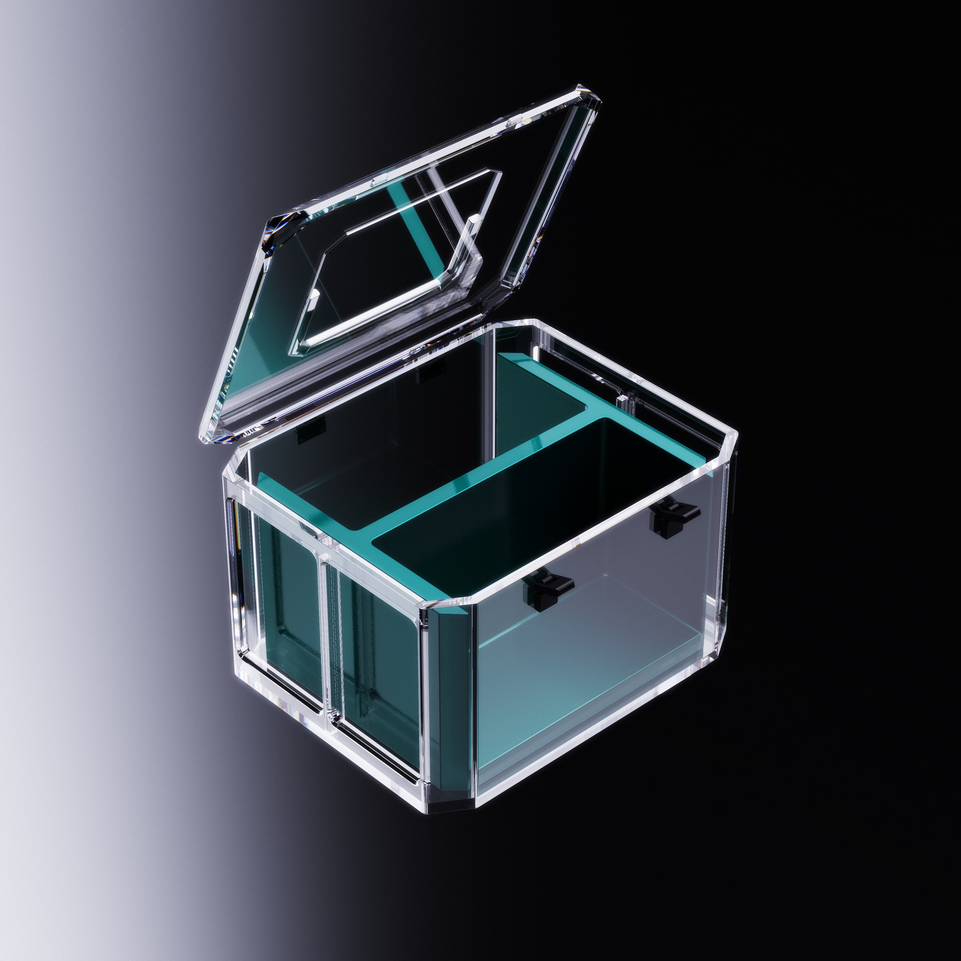 Prism Vault opened showing slabs