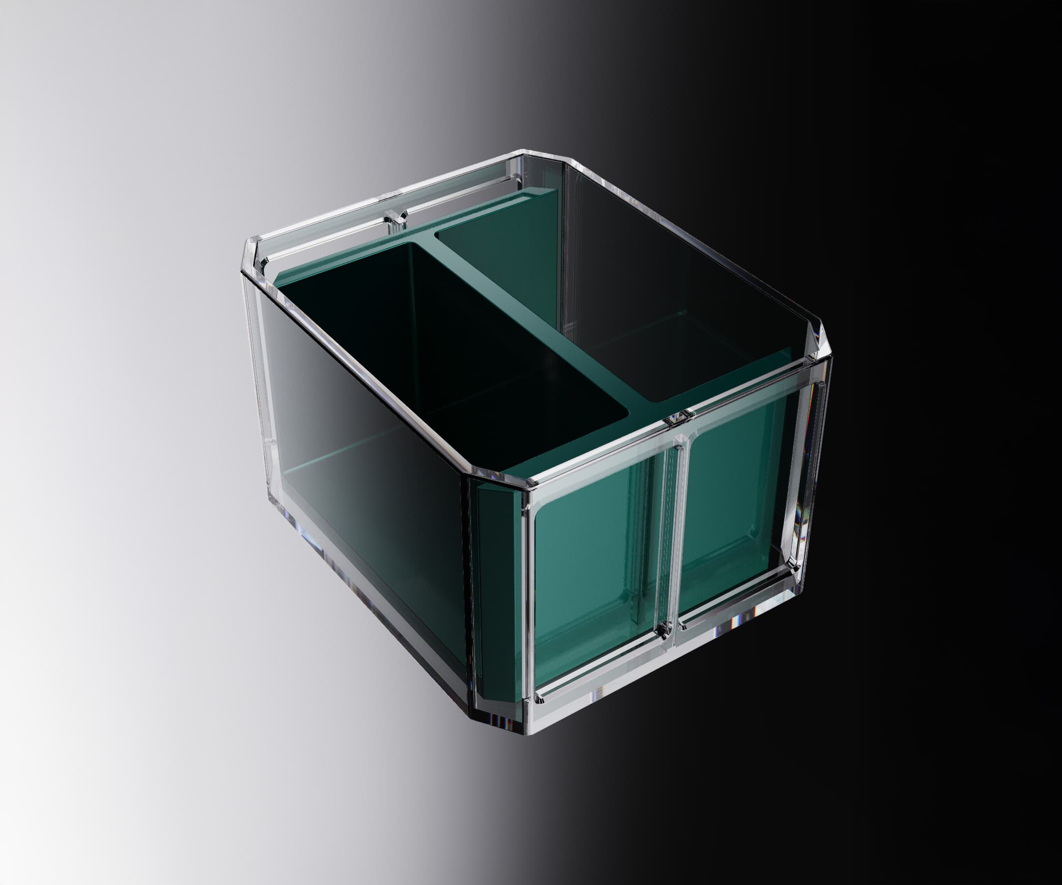 Front angled view of the Prism Vault in detail